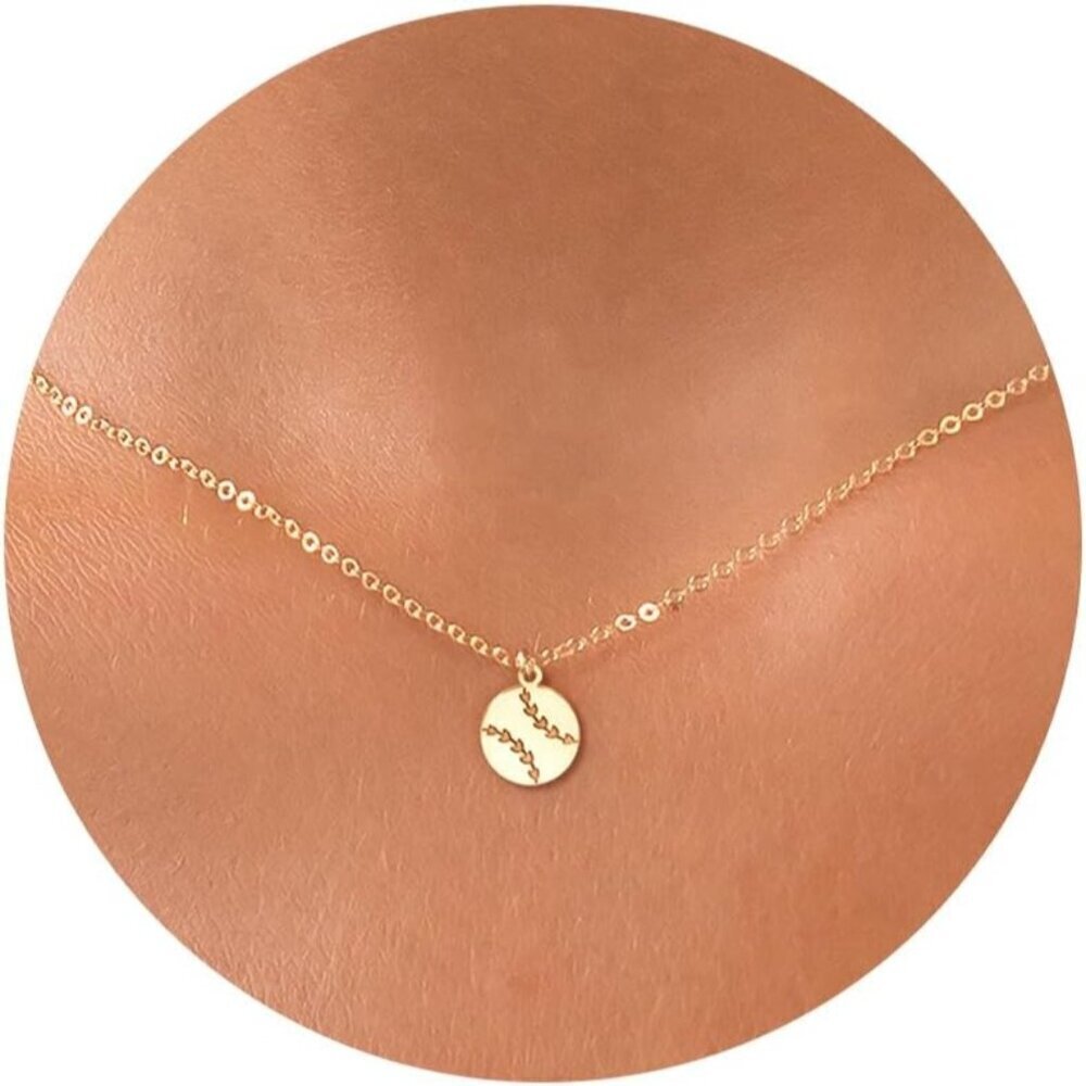 ⚡Necklace for Women 14K Gold Plated Sun Moon Sunlight Evil Eye Infinity softball